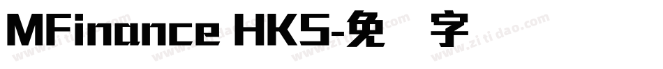 MFinance HKS字体转换